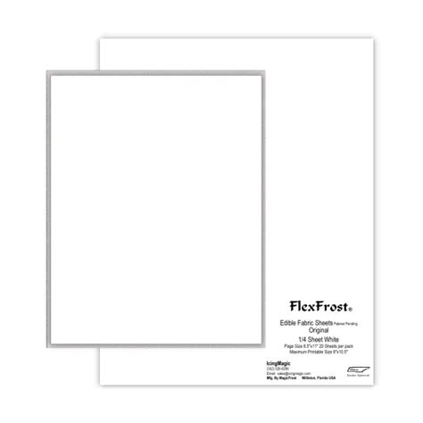 Flexfrost® Original Edible Fabric Sheets