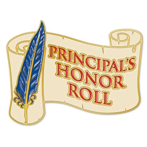 Principals Honor Roll Scribe Design Lapel Pin Positive Promotions