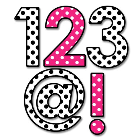 Polka Dot Numbers Clipart Clipart Best Clipart Best