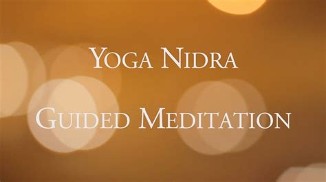 Yoga Nidra 30 Minute Guided Meditation Youtube