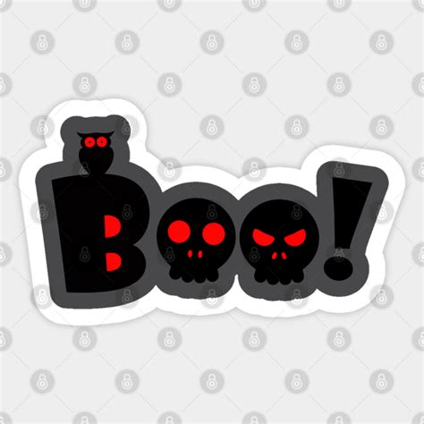 Halloween Boo Halloween Boo Sticker Teepublic
