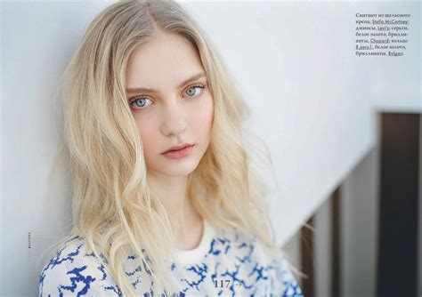 new elite nastya kusakina with white blonde hair