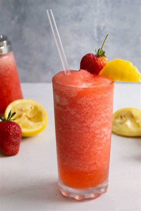 Strawberry Lemonade Vodka Slush Recipe Elote Sisters