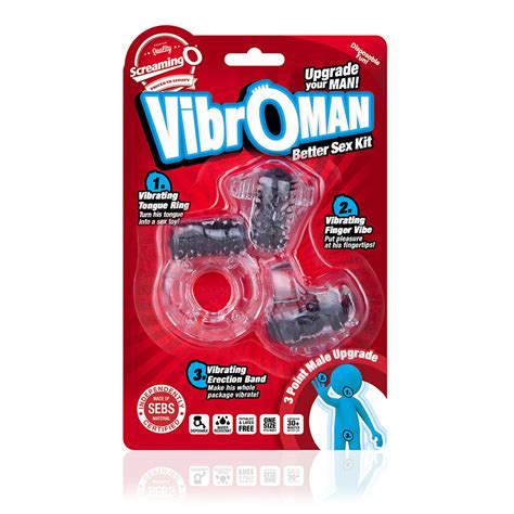 Screaming O Vibroman Better Sex Kit W Disposable Vibrators Sexyland