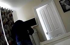 spy bedroom camera horrified puts suspicious sees woman she while