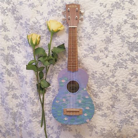 Aesthetic Aesthetic Painted Aesthetic Ukulele Art Largest Wallpaper