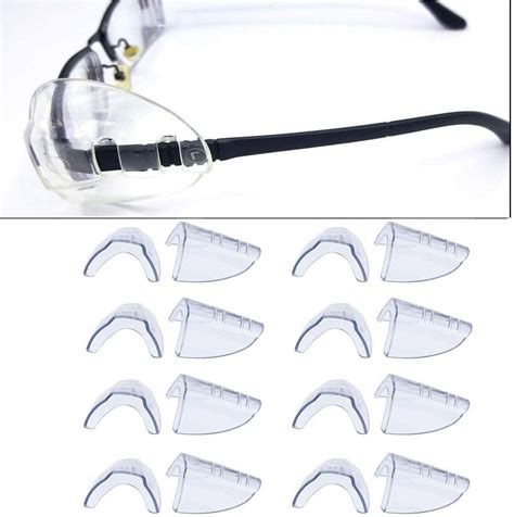 sporting style safety eye glasses side shields slip on clear side shield for safety glasses