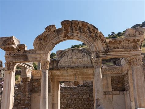 Ancient Ruins Of Old Greek City Of Ephesus Stock Photo Image Of