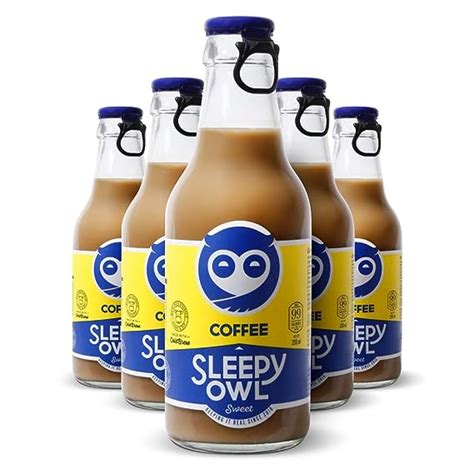 Sleepy Owl Sweet Set Of 6 Bottles Cold Brew Iced Coffee Ready To