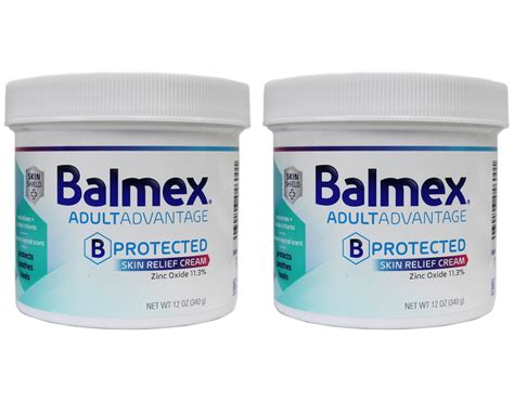 2 Pack Balmex Adult Care Rash Cream 12oz Each