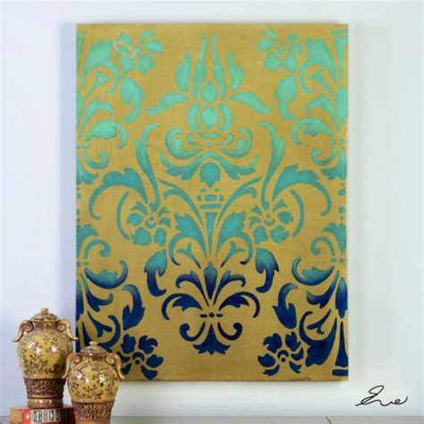 Modern Contemporary Damask Wall Art Exotic Excess