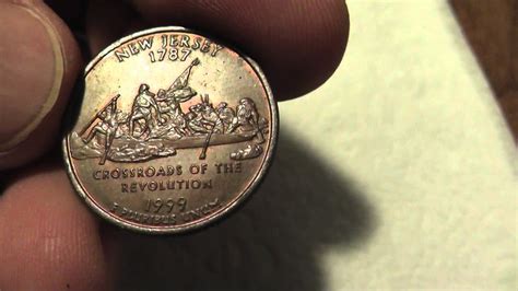 Mint Error New Jersey State Quarter With Missing Clad Youtube