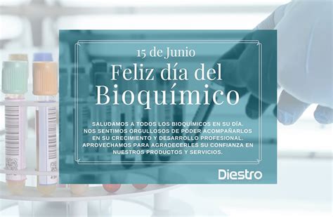 ▶️ el 15 de junio de 1875 nació juan antonio sánchez, farmacéutico y químico argentino, creador de la carrera de bioquímica de la universidad de buenos. 15 de Junio: Día del Bioquímico - Diestro