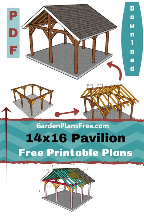 The Instructions For How To Build An Outdoor Pavilion With Free