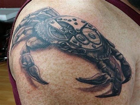 Check spelling or type a new query. Mechanical Crab Tattoo On Right Shoulder | Crab tattoo, Tattoos, Girly tattoos