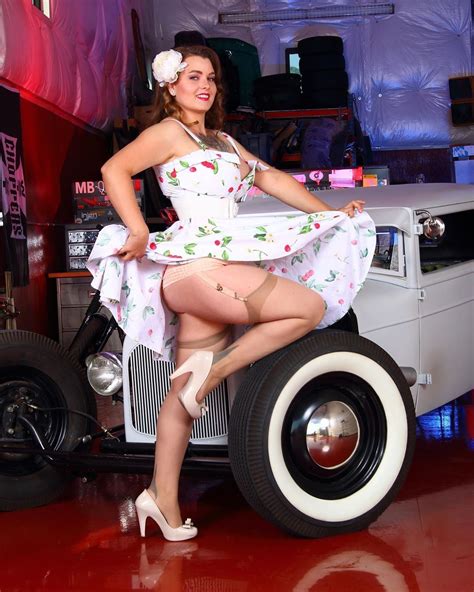 Pin On Pinups With Hot Rods Rats Or Customs