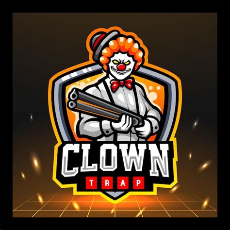 Premium Vector Killer Clown Mascot Esport Logo Design