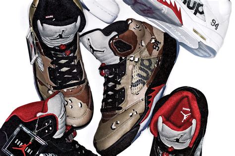 Supreme X Air Jordan 5 Sneaker Bar Detroit