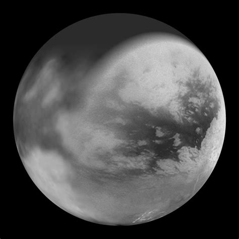 Titan Saturns Moon Black And White Dataset Science On A Sphere