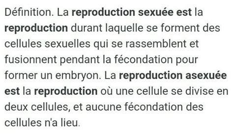 Ppt La Reproduction Sexuee I Introduction Cette Reproduction Fait My