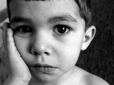 Sad Little Boy Stock Photo Image Of Portraits Person