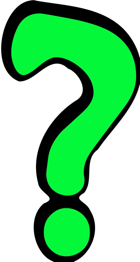 Download High Quality Question Mark Clip Art Green Transparent Png