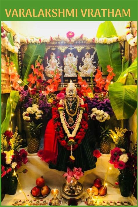 This is a ceremonious worship done mainly by married women and is quite prevalent in the southern states like andhra pradesh, telangana, karnataka, kerala, and tamil nadu. Varalakshmi Vratham | Goddess decor, Lord krishna images ...