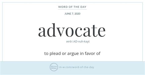 Word Of The Day Advocate Word Of The Day Words Commonly Misspelled