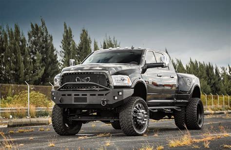 Lifted Trucks With Stacks Wallpaper