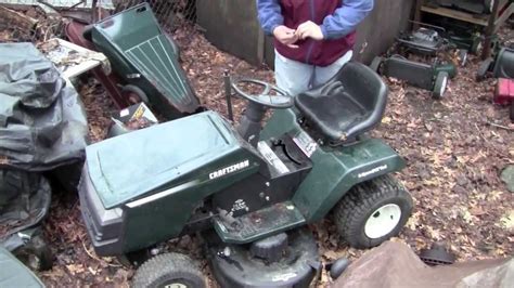 The craftsman lt1000 garden tractor lawn mower is often known by it's serial number, the craftsman 27639. Starting the green Craftsman LT4000 -April 2011 - YouTube