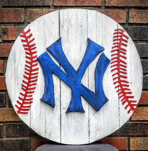 New York Yankees Baseball Logo Etsy