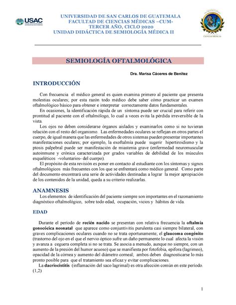 Doc Oftalmolgica 2020 FACULTAD DE CIENCIAS MÉDICAS CUM TERCER