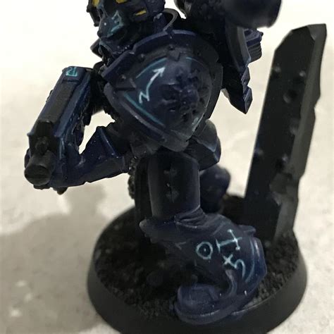 Blue Glow Effect Freehand Occult Symbols Thousand Sons Work In