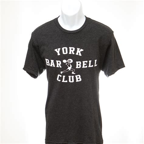 York Barbell Club Tee Black Gym Apparel York Barbell