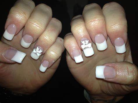 French Bow Nails Manicure Nails Bows