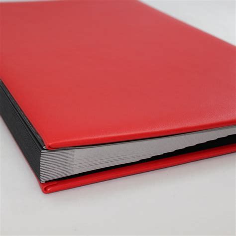 Signature Folder Made Of Smooth Full Grain Leather In Red Guestbooks