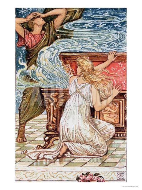 Pandora Opens The Box Illustration For The Greek Mythological Legend