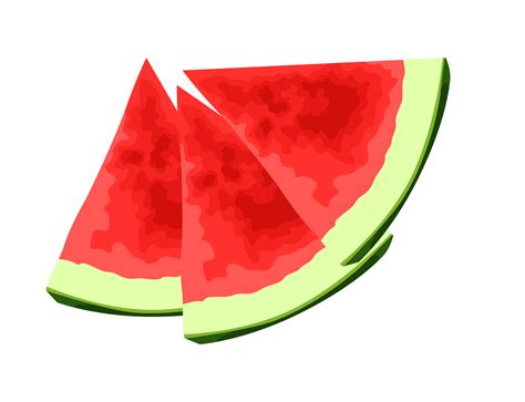 Fresh Watermelon Slices 12933199 Png