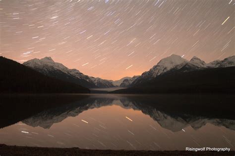 Star Trails In Glacier National Park Astronomy And Celestial In
