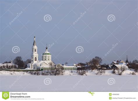 Russian Winter And The Church In Tver Stock Photo Image Of Religion