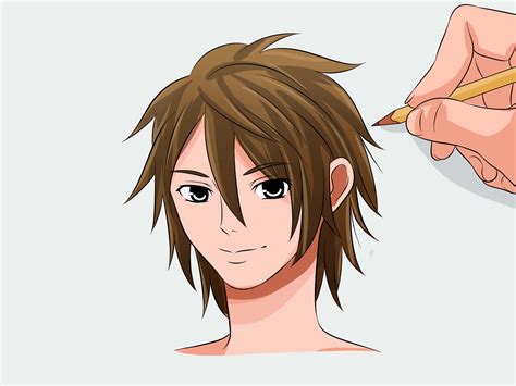 Anime Male Hair Side View Drawing Tutorial Easy