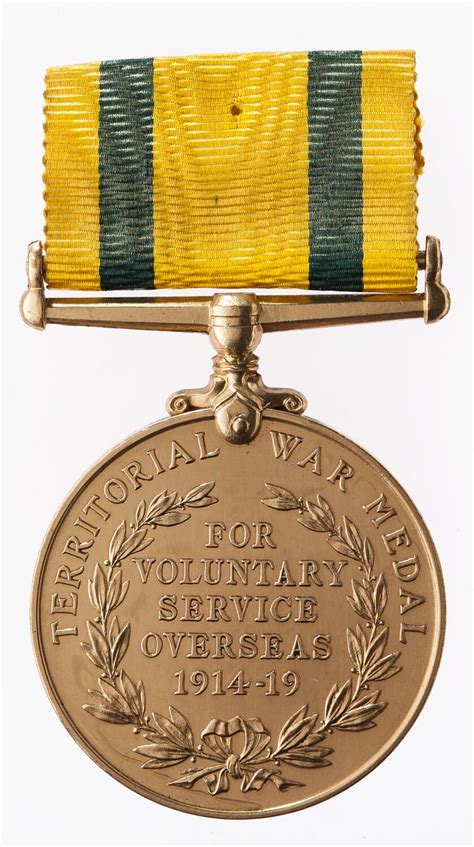 Medal Territorial Force War Medal 1914 1919 Specimen Great Britain