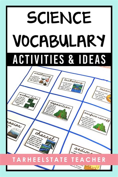 Science Vocabular Activities And Ideas For Teaching