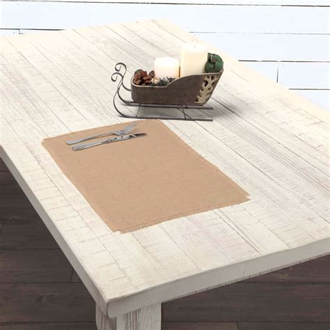 Burlap Natural Jute Placemats Set Of 6 The Weed Patch