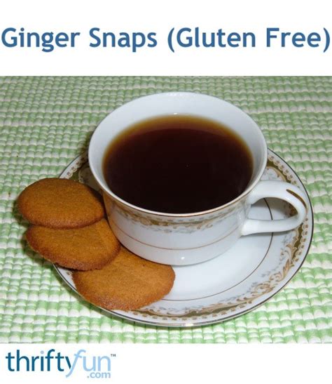 Ginger Snaps Gluten Free Thriftyfun
