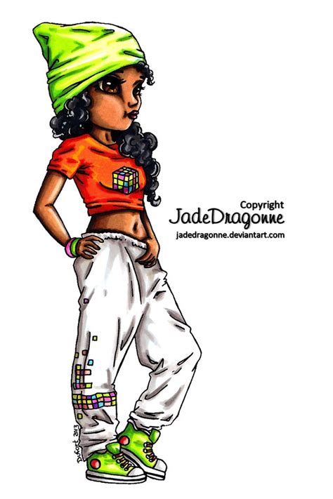 Hip Hop Dancer Colored By Jadedragonne On Deviantart Hip Hop Dança