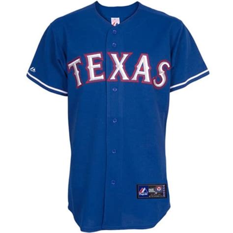 Majestic Texas Rangers Royal Blue Baseball Jersey