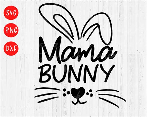 Easter svg Mom Easter SVG Mama svg Mama Bunny SVG Baby | Etsy