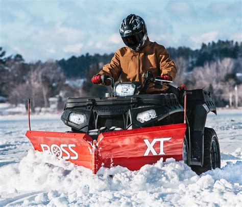 Atv Straight Blade Plows And V Plows Boss Contractor