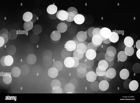 Monochrome Bokeh Lights Background Stock Photo Alamy